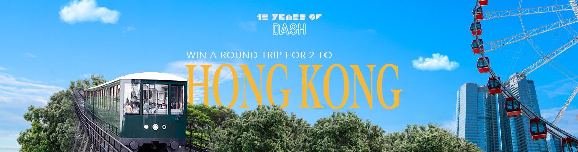 Win a free round trip for 2 to Hong Kong