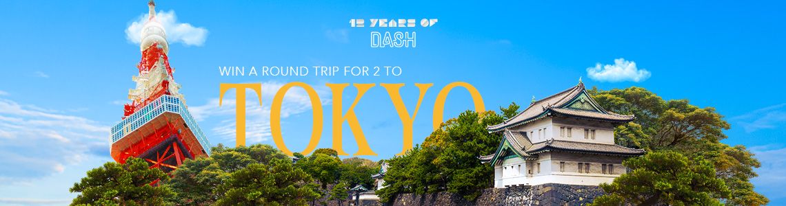 Win a free round trip for 2 to Tokyo