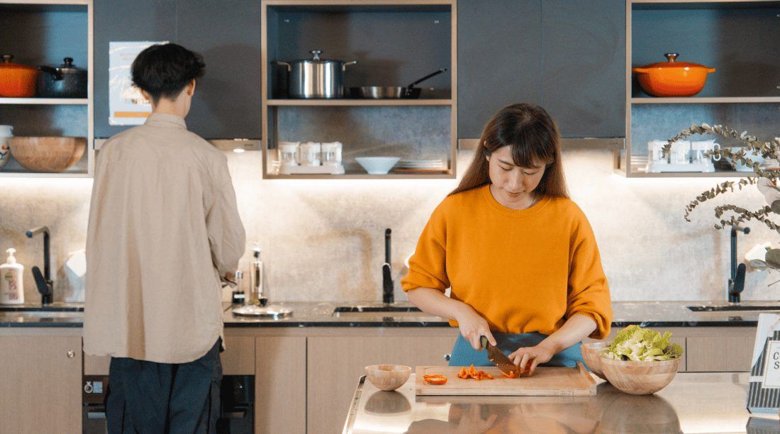 JOYS OF SHARING A COMMUNAL KITCHEN